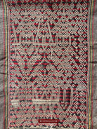 1583 Old Iban Pua Pilih Dayak Textile with Girl motif-WOVENSOULS-Antique-Vintage-Textiles-Art-Decor