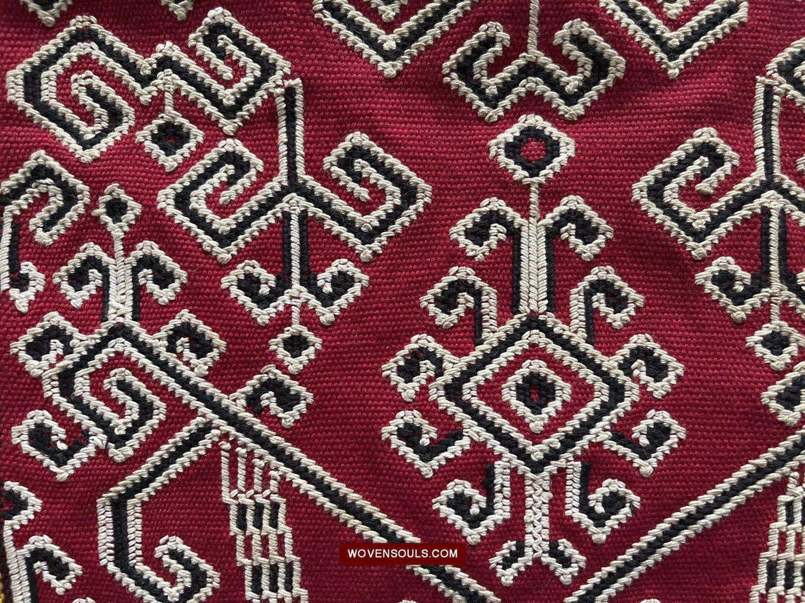 1584 Pua Sungkit tissé vintage de Bornéo-WOVENSOULS-Antique-Vintage-Textiles-Art-Décor