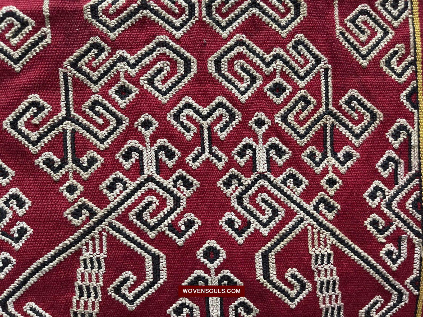 1584 Pua Sungkit tissé vintage de Bornéo-WOVENSOULS-Antique-Vintage-Textiles-Art-Décor