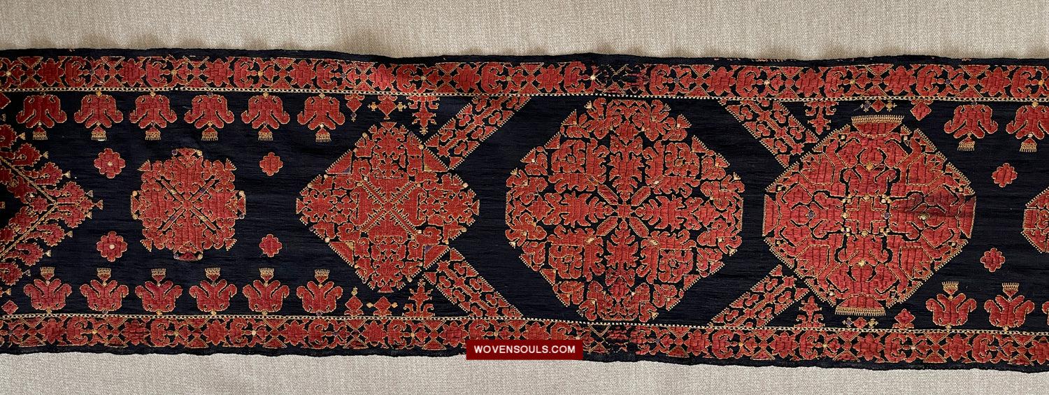 1604 Old Wedding Turban - Swat Valley Textile-WOVENSOULS Antique Textiles &amp; Art Gallery