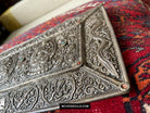 1606 Antique Tibetan Silver Sutra Cover-WOVENSOULS Antique Textiles &amp; Art Gallery