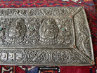 1606 Antique Tibetan Silver Sutra Cover-WOVENSOULS Antique Textiles &amp; Art Gallery