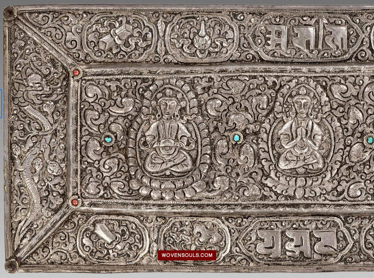  KISSITTY 50-Piece Tibetan Antique Silver Filigree Tube