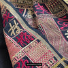 1612 Old Chinese Hainan Meifu Li Ethnic Minority Head wrap turban w Magenta Inscription-WOVENSOULS Antique Textiles &amp; Art Gallery