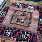 1612 Old Chinese Hainan Meifu Li Ethnic Minority Head wrap turban w Magenta Inscription-WOVENSOULS Antique Textiles &amp; Art Gallery