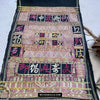 1613 Old Chinese Hainan Meifu Li Ethnic Minority Head wrap turban w Magenta Inscription-WOVENSOULS Antique Textiles &amp; Art Gallery