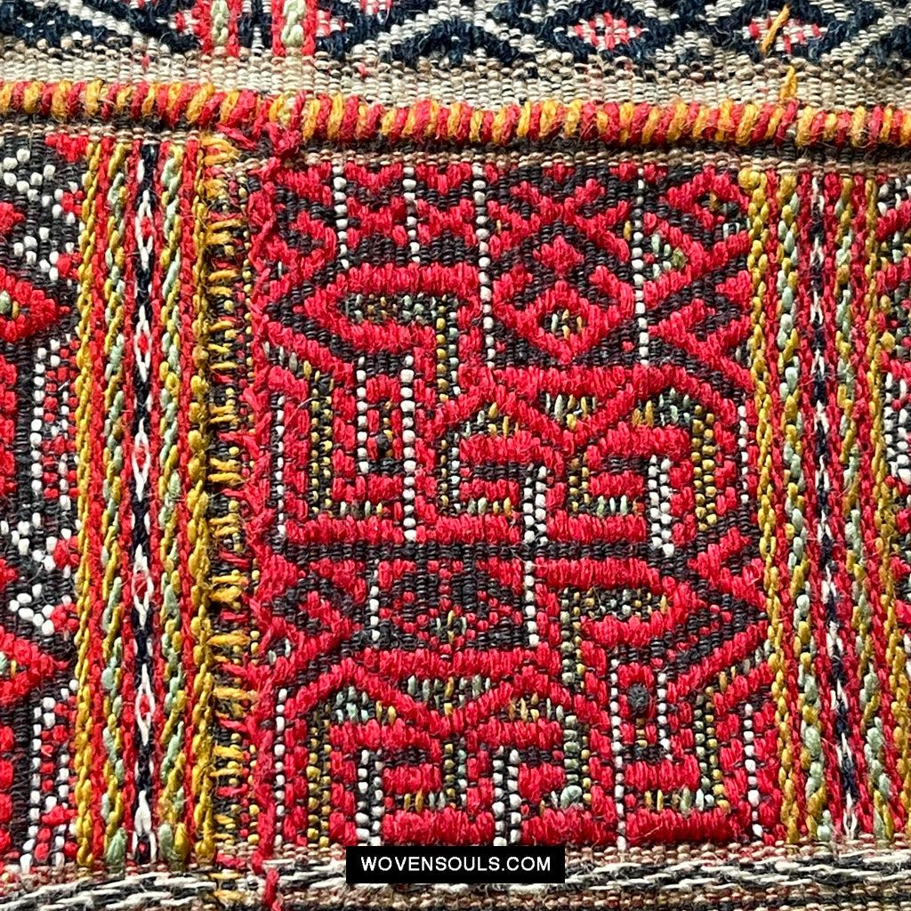 1614 Old Chinese Hainan Run Li Ethnic Minority Woven Skirt-WOVENSOULS Antique Textiles &amp; Art Gallery