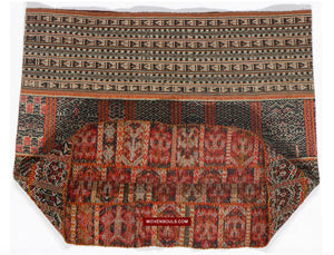 1616 Fine Old Chinese Hainan Run Li Ethnic Minority Woven Skirt-WOVENSOULS Antique Textiles &amp; Art Gallery