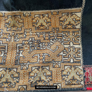 1617 Museum-Quality Old Chinese Hainan Run Li Ethnic Minority Woven Tunic Jacket-WOVENSOULS Antique Textiles &amp; Art Gallery