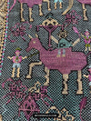 1618 Rare Vintage Baby Carrier with Figures-WOVENSOULS Antique Textiles &amp; Art Gallery