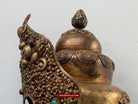 1620 Antique Buddhist Ceremonial Crown for Lama / Priest-WOVENSOULS Antique Textiles &amp; Art Gallery