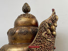 1620 Antique Buddhist Ceremonial Crown for Lama / Priest-WOVENSOULS Antique Textiles &amp; Art Gallery