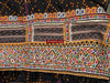 1627 Rabari Ludhi Wedding Shawl Tie-dye & Embroidery 9 florets-WOVENSOULS Antique Textiles &amp; Art Gallery