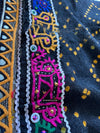 1628 Rabari Ludhi Wedding Shawl Tie-dye & Embroidery 11 florets-WOVENSOULS Antique Textiles &amp; Art Gallery