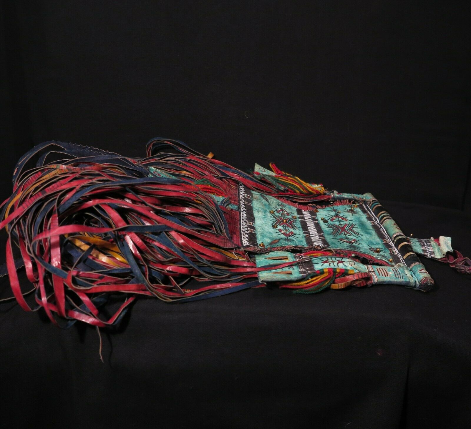 1630 SOLD Old Tuareg Tent Large Amulet Hanging - African Art-WOVENSOULS Antique Textiles &amp; Art Gallery