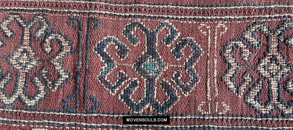 1644 Antique Woven Pua Sungkit Iban Textile from Borneo-WOVENSOULS Antique Textiles &amp; Art Gallery