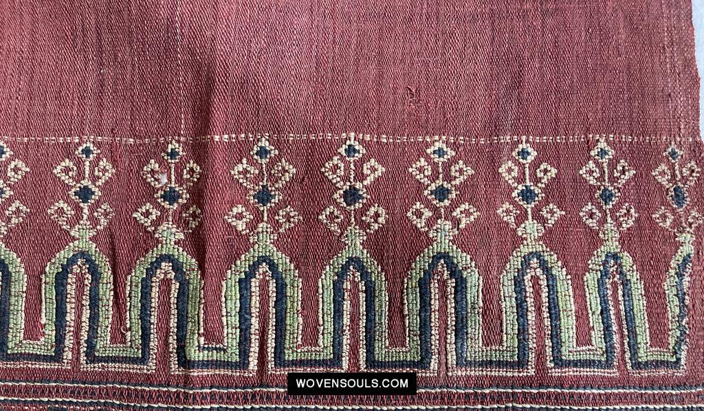 1644 Antique Woven Pua Sungkit Iban Textile from Borneo-WOVENSOULS Antique Textiles &amp; Art Gallery