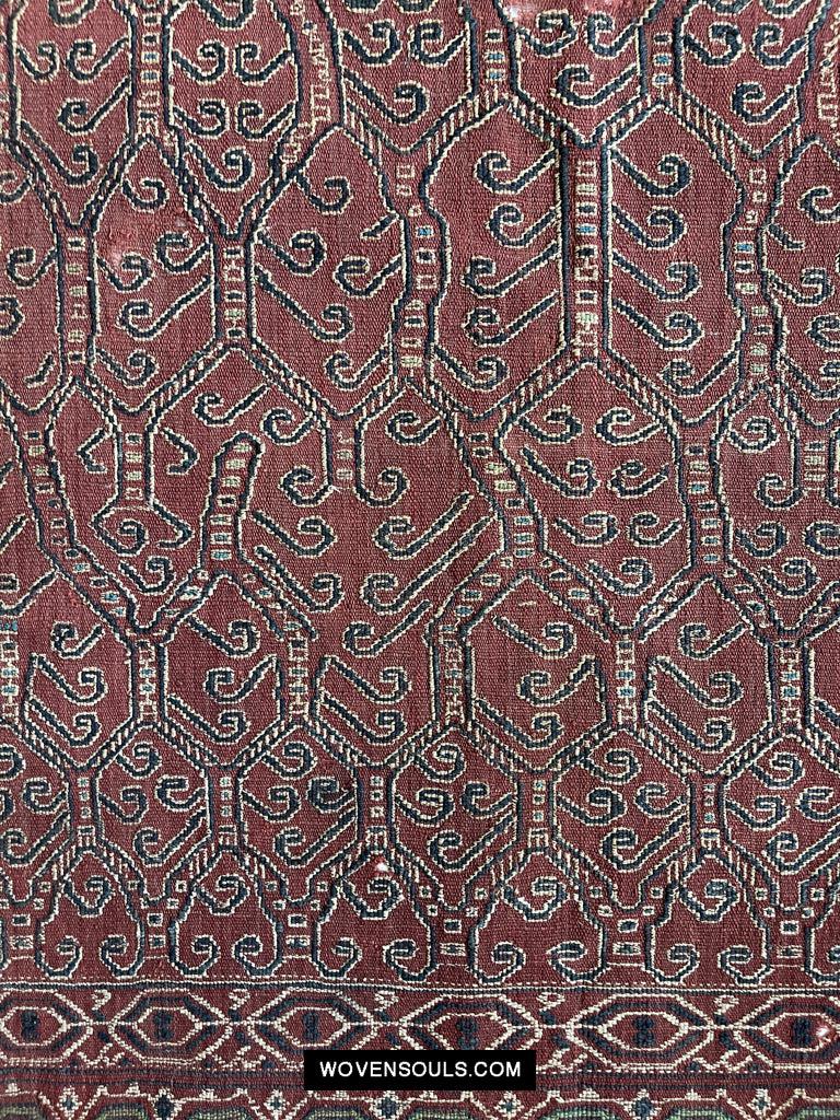 1644 Antique Woven Pua Sungkit Iban Textile from Borneo-WOVENSOULS Antique Textiles &amp; Art Gallery