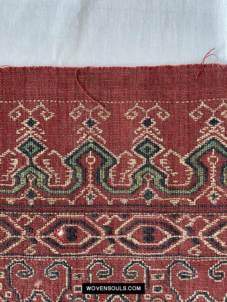 1644 Antique Woven Pua Sungkit Iban Textile from Borneo-WOVENSOULS Antique Textiles &amp; Art Gallery