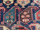 1645 Antique Gendge Boteh Rug with Figures-WOVENSOULS Antique Textiles &amp; Art Gallery