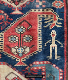 1645 Antique Gendge Boteh Rug with Figures-WOVENSOULS Antique Textiles &amp; Art Gallery