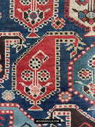 1645 Antique Gendge Boteh Rug with Figures-WOVENSOULS Antique Textiles &amp; Art Gallery