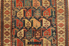 1645 Antique Gendge Boteh Rug with Figures-WOVENSOULS Antique Textiles &amp; Art Gallery