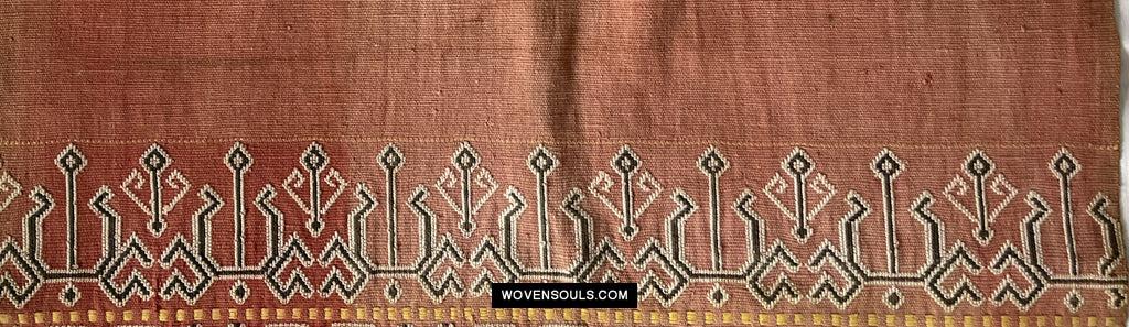 1651 Antique Iban Pua Kumbu Sungkit Singkit Woven Textile with Human Figures-WOVENSOULS Antique Textiles &amp; Art Gallery