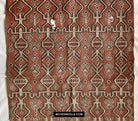 1651 Antique Iban Pua Kumbu Sungkit Singkit Woven Textile with Human Figures-WOVENSOULS Antique Textiles &amp; Art Gallery