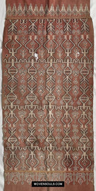 1651 Antique Iban Pua Kumbu Sungkit Singkit Woven Textile with Human Figures-WOVENSOULS Antique Textiles &amp; Art Gallery