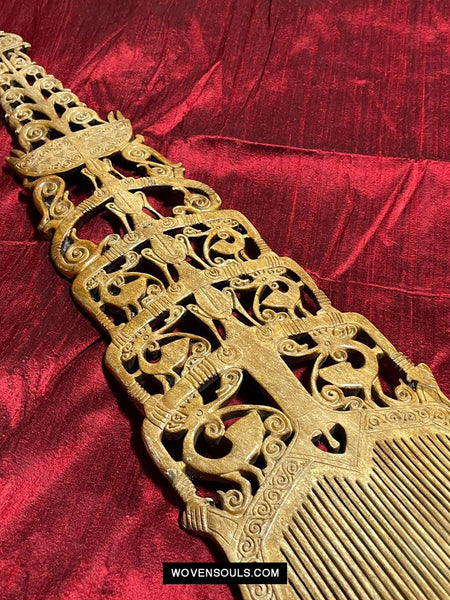 1653 Large Old Tanimbar Comb - Not for sale-WOVENSOULS Antique Textiles & Art Gallery