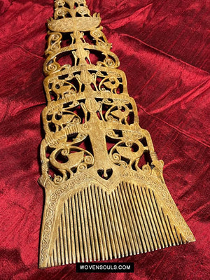 1653 Large Old Tanimbar Comb - Not for sale-WOVENSOULS Antique Textiles &amp; Art Gallery