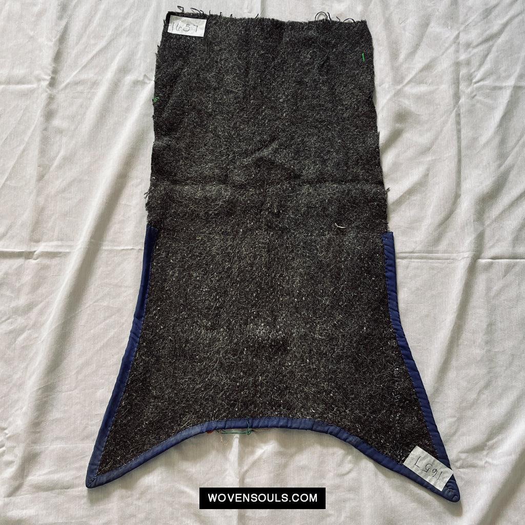 1657 Small Vintage Tibetan Nomadic Animal Blanket-WOVENSOULS Antique Textiles &amp; Art Gallery