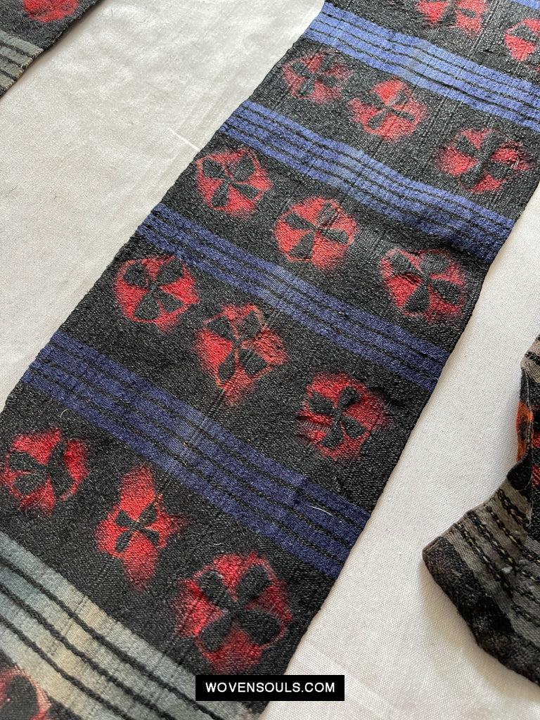 1660 Set of Vintage Himalayan Kaabo Fragments-WOVENSOULS Antique Textiles &amp; Art Gallery