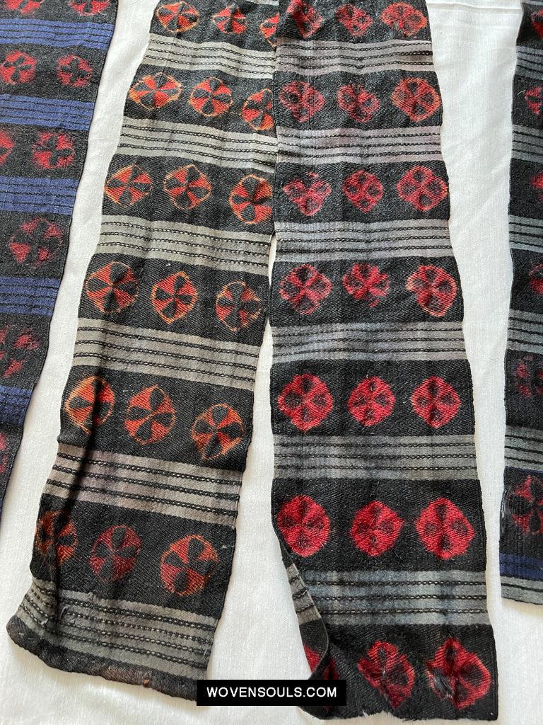 1660 Set of Vintage Himalayan Kaabo Fragments-WOVENSOULS Antique Textiles &amp; Art Gallery