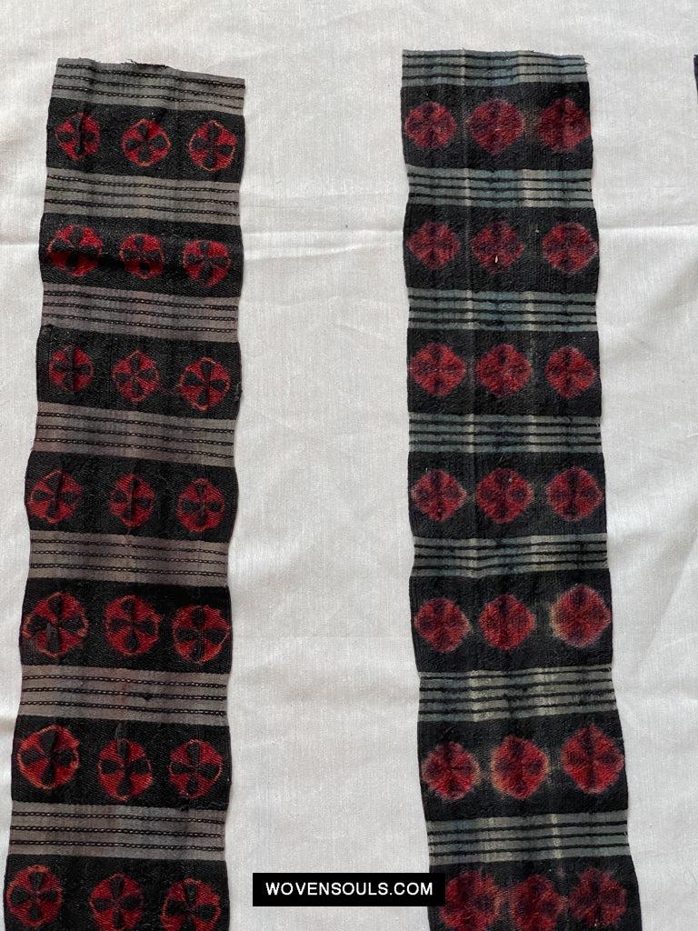 1660 Set of Vintage Himalayan Kaabo Fragments-WOVENSOULS Antique Textiles &amp; Art Gallery