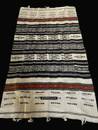 1665 Vintage Fulani Woven Blanket Textile - African Weaving-WOVENSOULS Antique Textiles &amp; Art Gallery