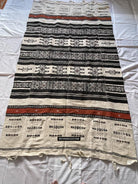 1665 Vintage Fulani Woven Blanket Textile - African Weaving-WOVENSOULS Antique Textiles &amp; Art Gallery