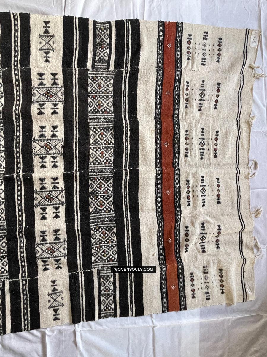 1665 Vintage Fulani Woven Blanket Textile - African Weaving-WOVENSOULS Antique Textiles &amp; Art Gallery