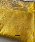 1669 SOLD Handwoven Yellow Silk Assamese Sari Saree - Recently Made-WOVENSOULS Antique Textiles &amp; Art Gallery