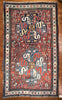 1671 Antique Cloudband Kazak Rug with Human Motifs-WOVENSOULS Antique Textiles &amp; Art Gallery