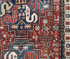 1671 Antique Cloudband Kazak Rug with Human Motifs-WOVENSOULS Antique Textiles &amp; Art Gallery