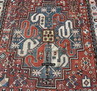 1671 Antique Cloudband Kazak Rug with Human Motifs-WOVENSOULS Antique Textiles &amp; Art Gallery