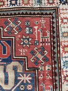 1671 Antique Cloudband Kazak Rug with Human Motifs-WOVENSOULS Antique Textiles &amp; Art Gallery