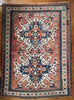 1672 Antique Chelaberd Eagle Kazak Rug with Human Motifs-WOVENSOULS Antique Textiles &amp; Art Gallery