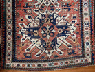 1672 Antique Chelaberd Eagle Kazak Rug with Human Motifs-WOVENSOULS Antique Textiles &amp; Art Gallery