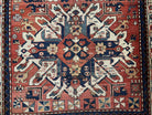 1672 Antique Chelaberd Eagle Kazak Rug with Human Motifs-WOVENSOULS Antique Textiles &amp; Art Gallery