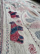 1677 Old Kantha Embroidery Bengal Textile Art-WOVENSOULS Antique Textiles &amp; Art Gallery