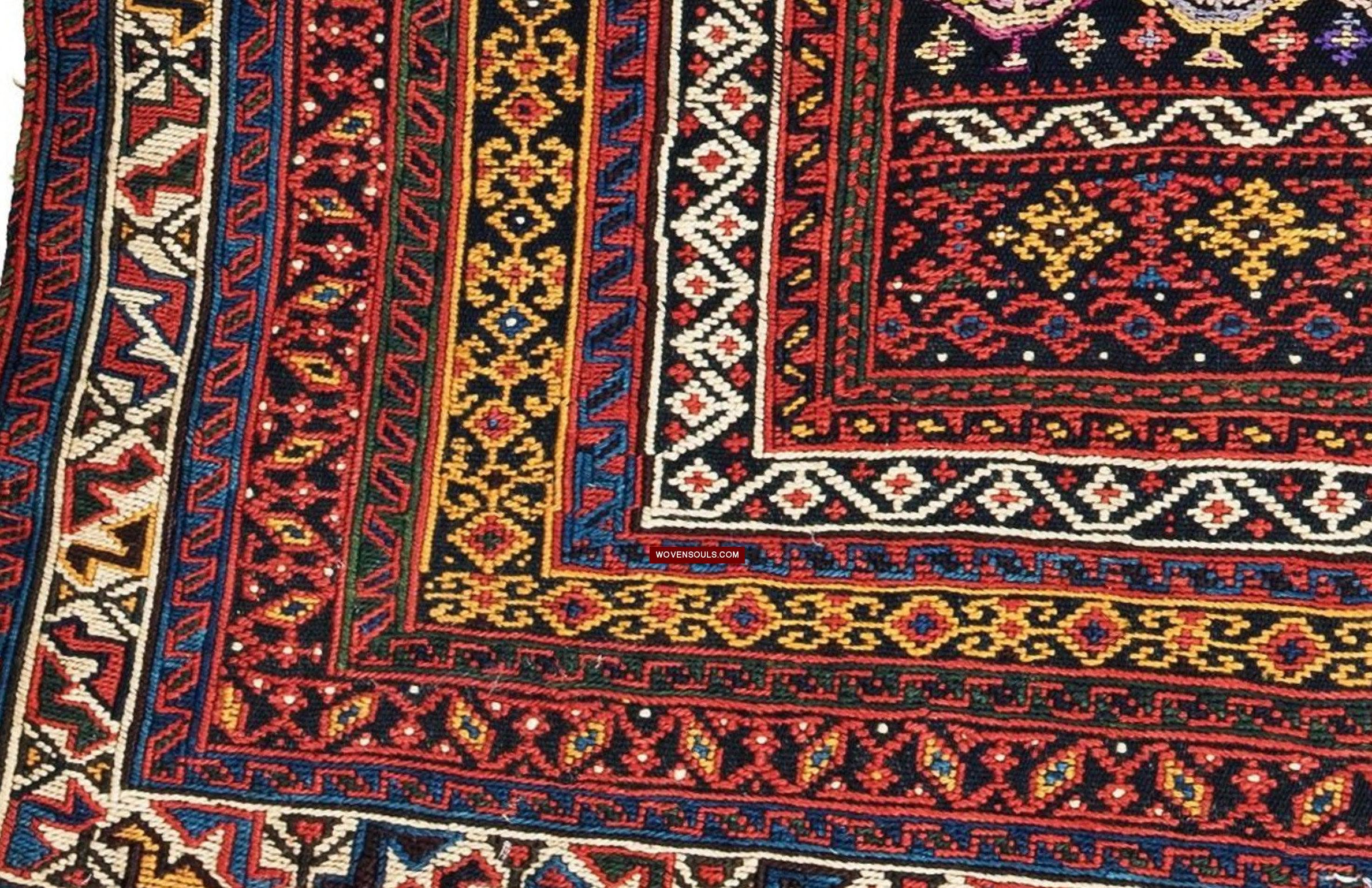 1678 Antique Afshar Soumac Kilim Rug-WOVENSOULS Antique Textiles &amp; Art Gallery