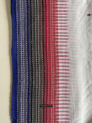 1680 Ikat Cotton Handloom Sari Orissa-WOVENSOULS Antique Textiles &amp; Art Gallery